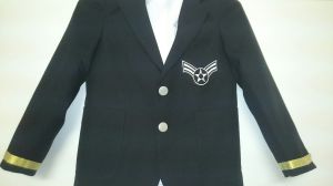 Kids Costumes to Hire - Pilot Black Blazer -  5-6 years